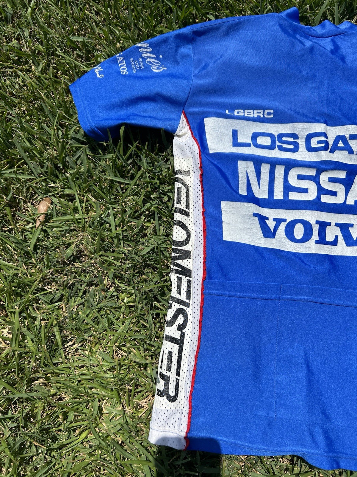 Vintage Volvo Cannondale Cycling Jersey Med Blue 2000s Made in USA UCI MTB