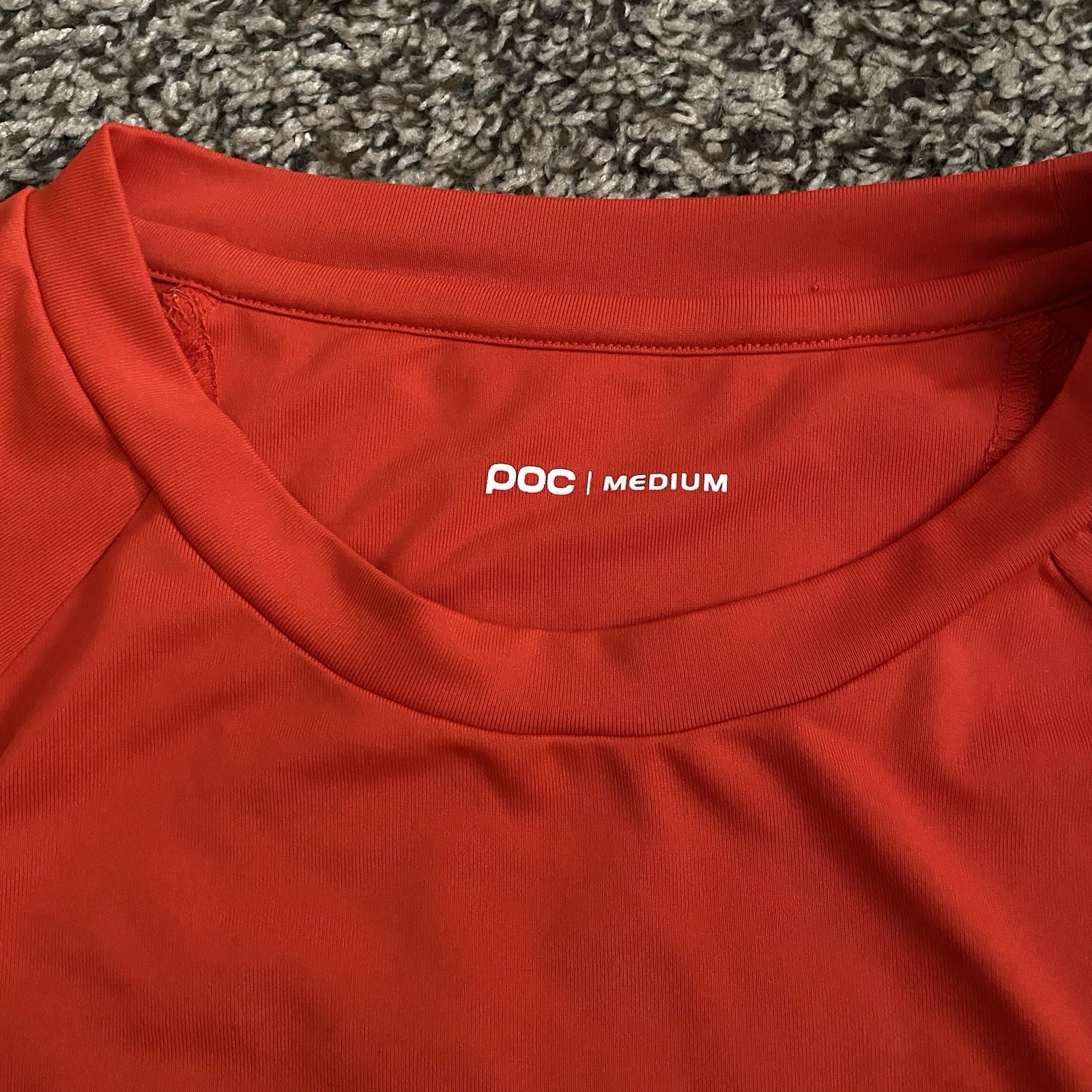 POC Essential Enduro Jersey Men’s M Orange Long Sleeve Quick Dry Cycling Tee