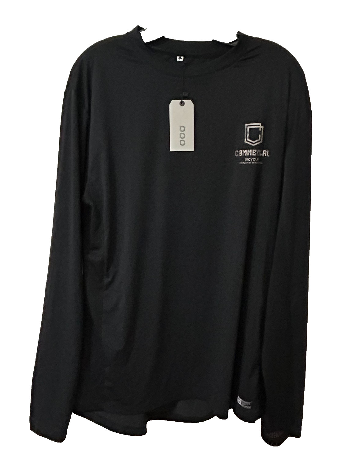 NEW Commencal Men’s Lightech Race Long Sleeve Black with Chest Logo Sz XL