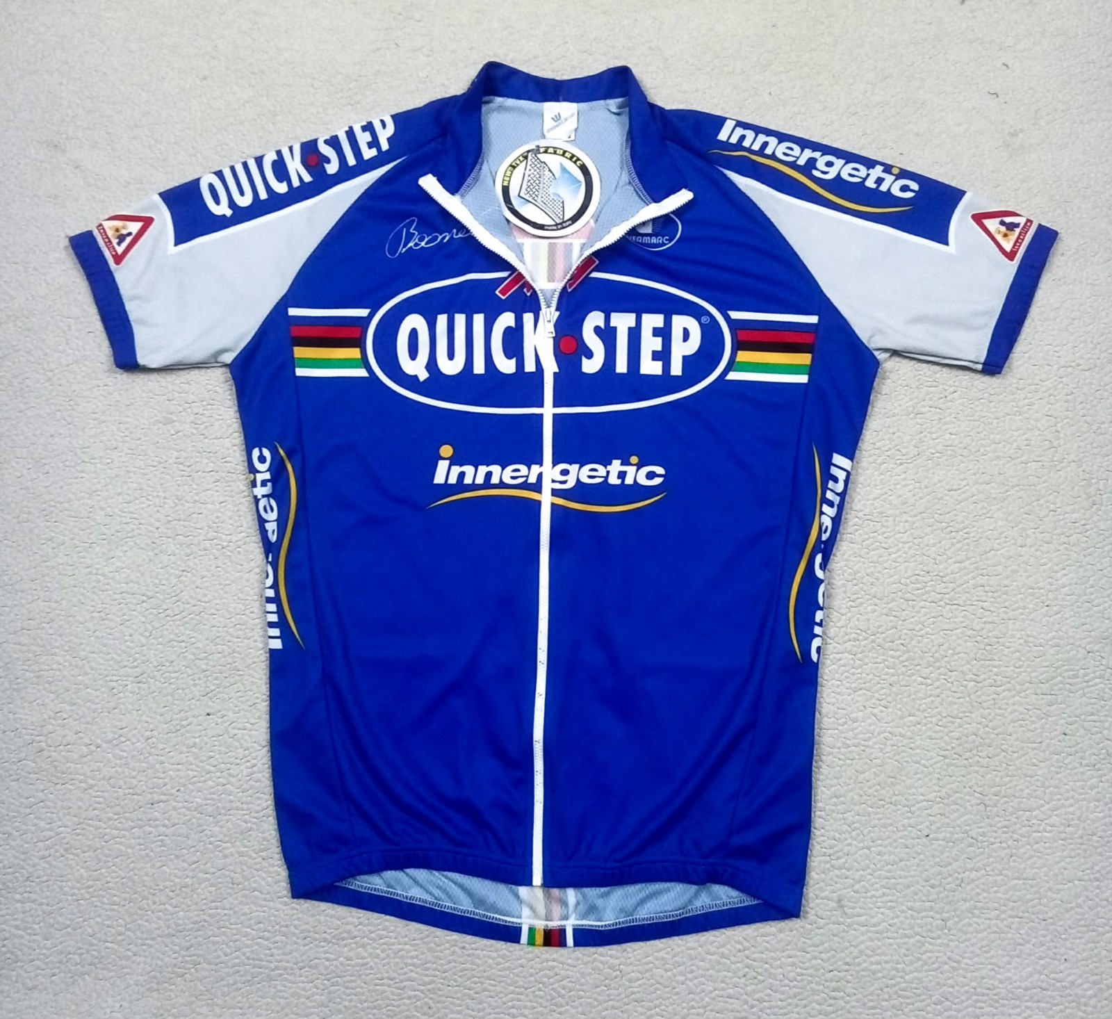 DEADSTOCK 2006 Quick Step Tom Boonen Special Ed. Jersey Signature Print Size XXL