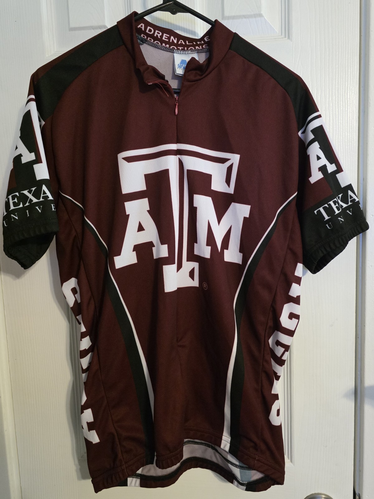 Cycling Texas A&M Aggies Adrenaline Jersey Maroon Men’s Size Medium