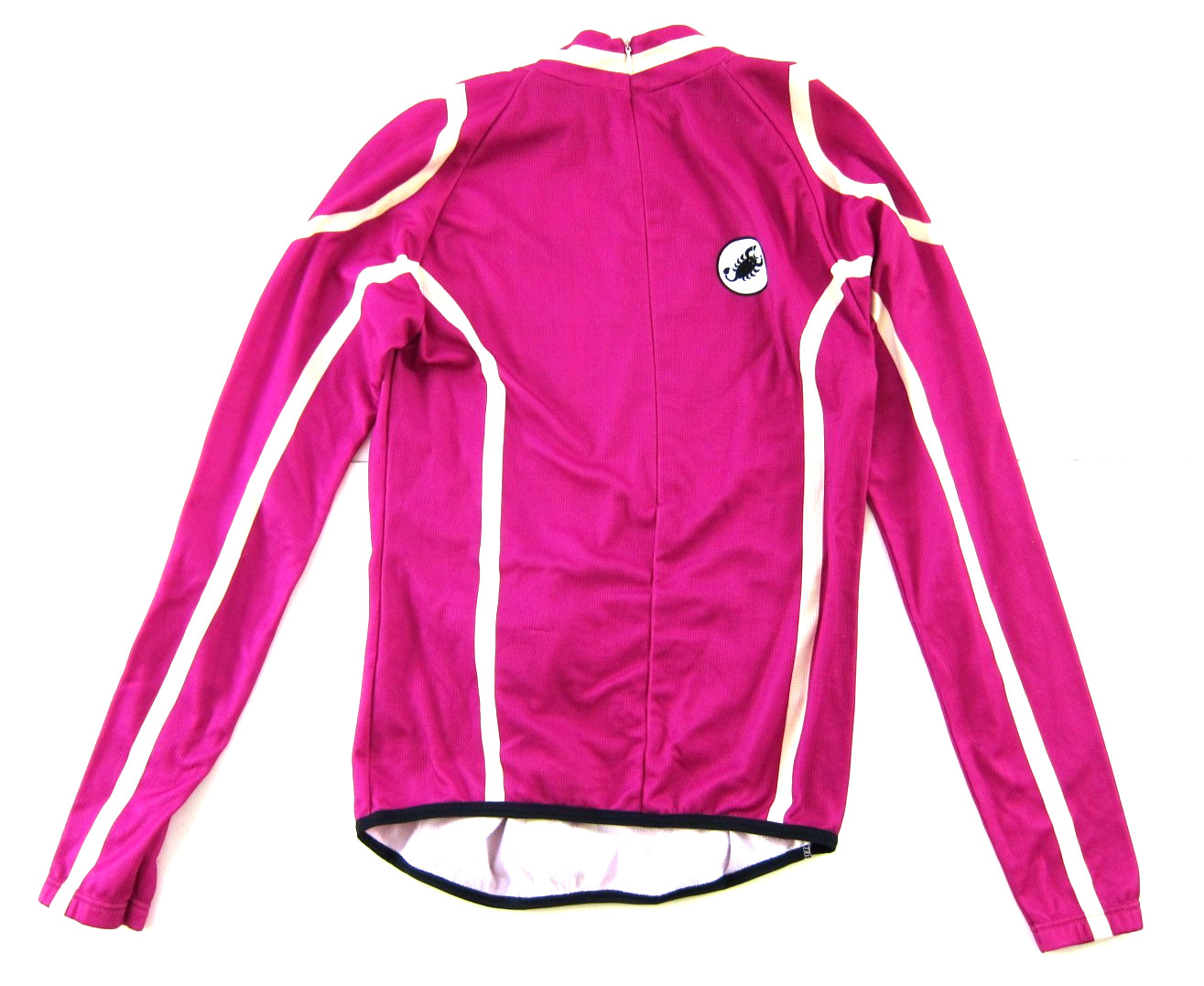 Castelli Pink White Black 3/4 Zip Long Sleeve Bike Cycling Jersey Women Medium