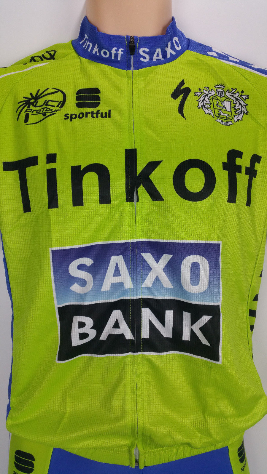 NEW Jersey Shirt & Shorts Set TINKOFF SAXO Full Zip Size Large Bike Cycling