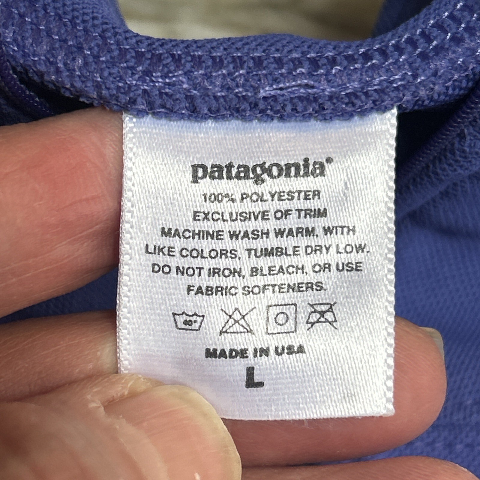 PATAGONIA WOMEN’S CRANK CRAFT 1/2 ZIP Road Mountain Bike Blue Hike Athletic L