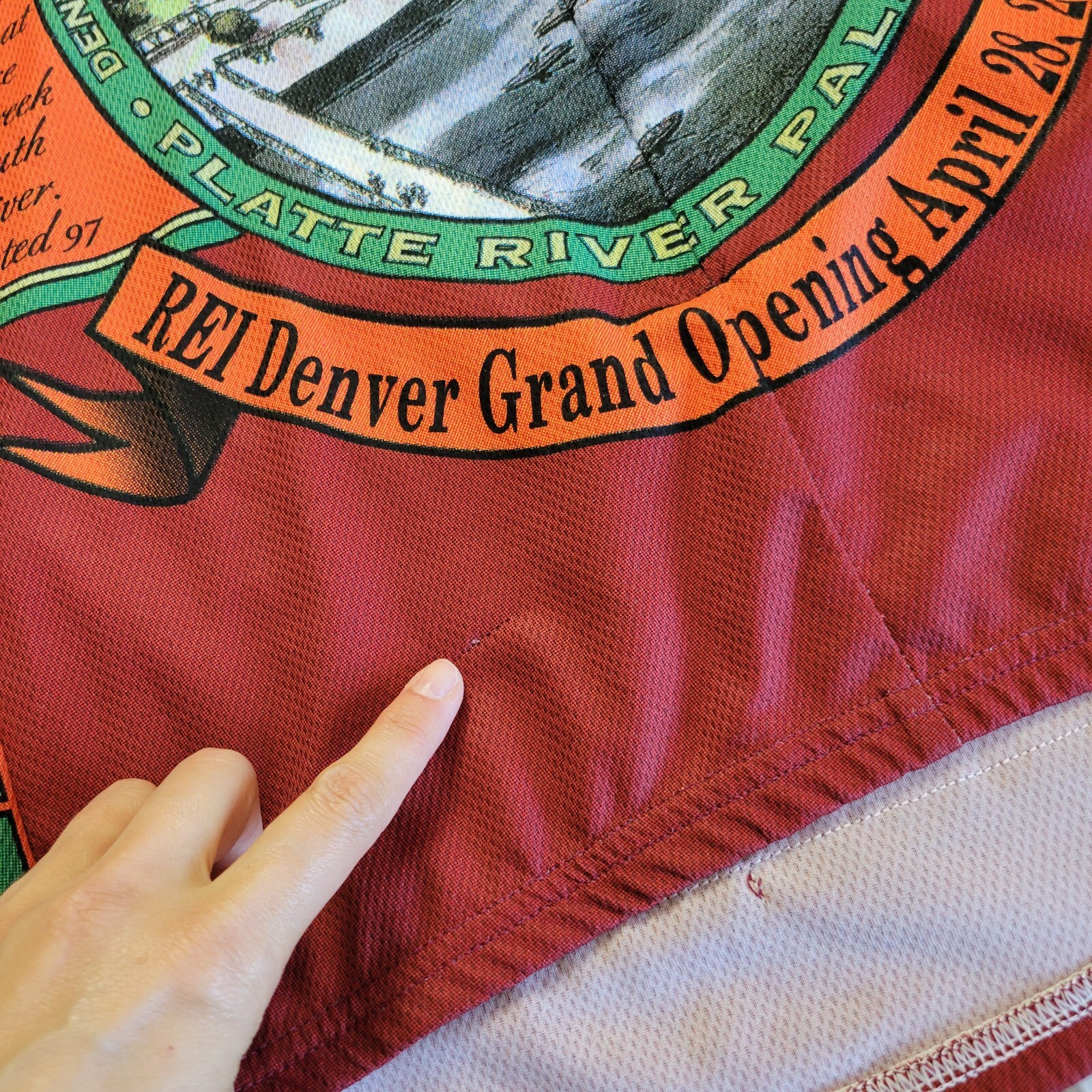 Pearl Izumi x REI Cycling Jersey Size Large Flagship Grand Opening 2000 Vintage
