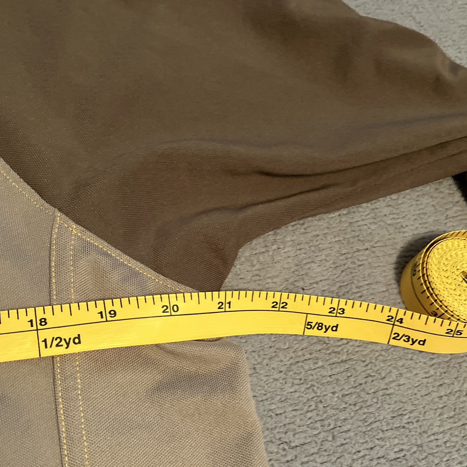 Fox Men’s XL Cycling Jersey 1/4 Zip Mock Neck Pockets Tan/Brown Polyester