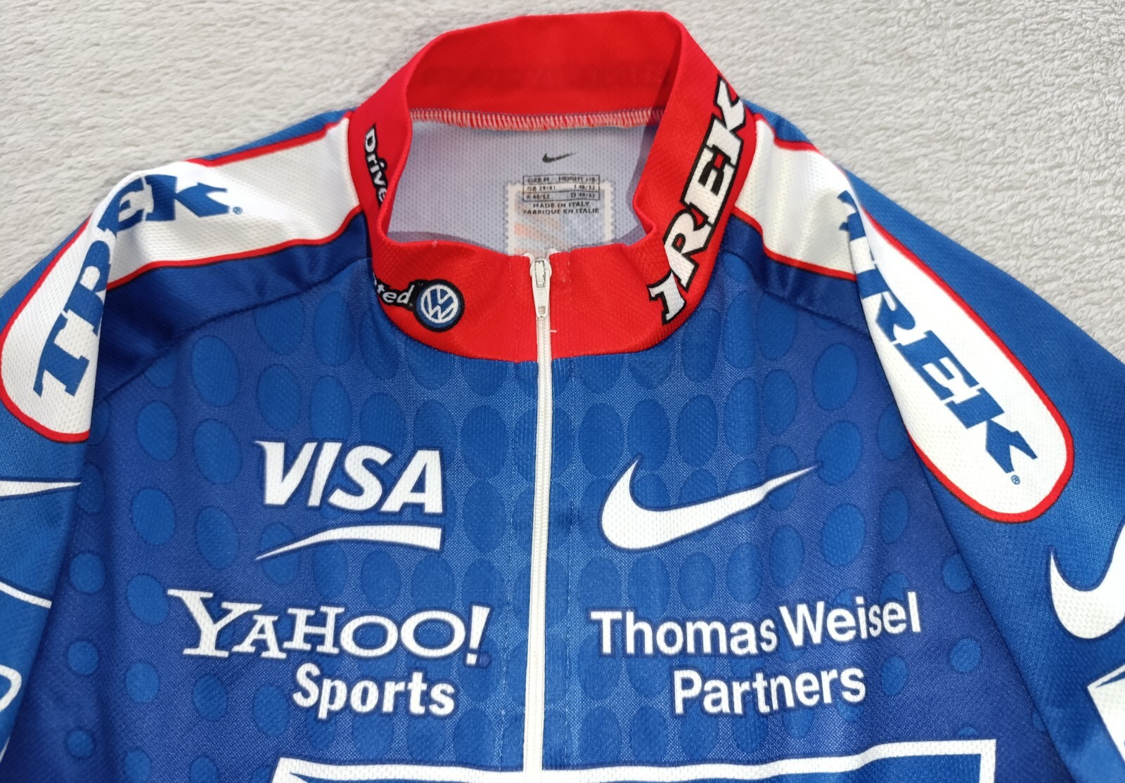 US Postal Service USPS Trek Giro Nike mens Blue cycling jersey size M