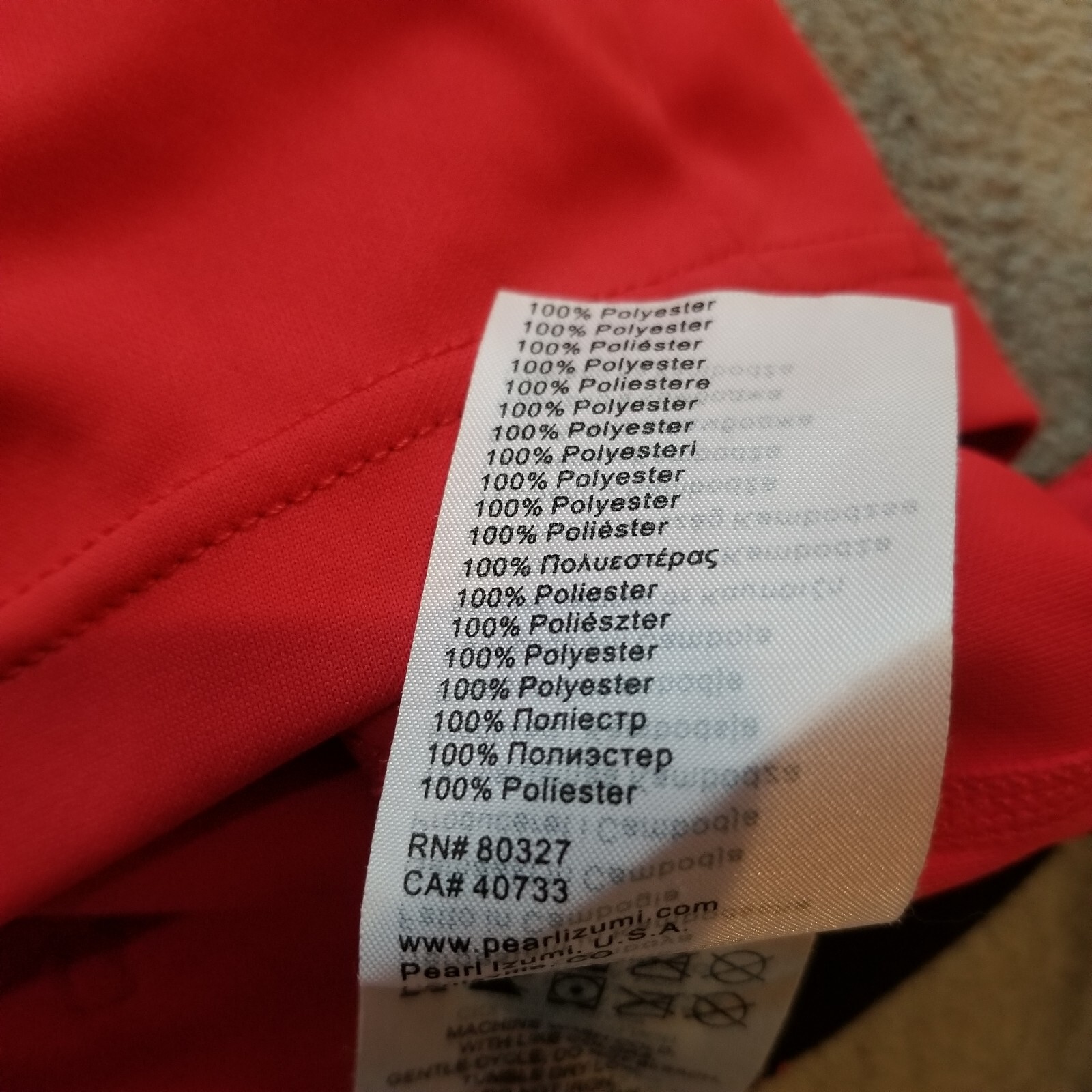 Pearl Izumi Select Series Women’s Small 3/4 Zip Sleeveless Cycling Vest Top Red