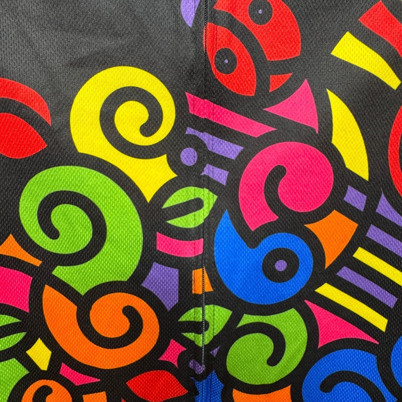 Primal Women’s M Cycling Jersey Colorful Abstract Graphic 1/4 Zip 3 Pocket Bike