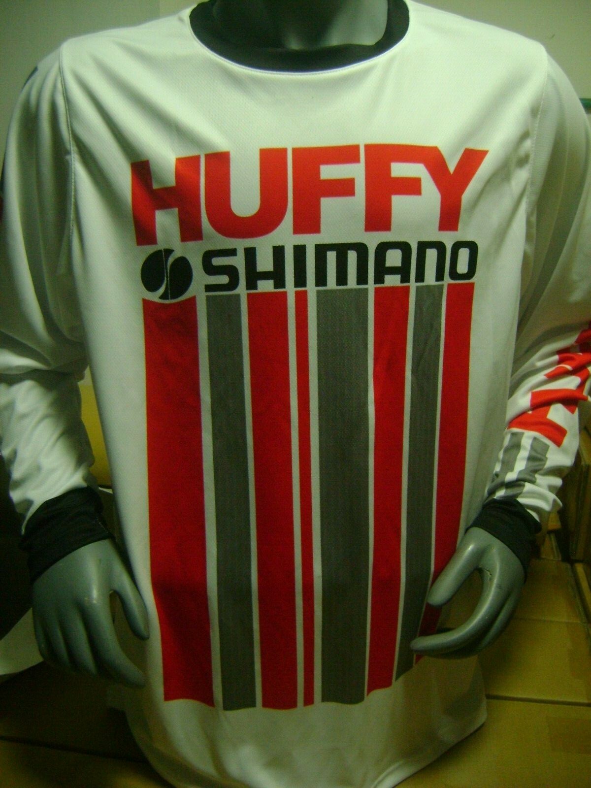 HUFFY OLD SCHOOL BIKE JERSEY CLASSIC BMX JERSEY RACE BIKE SHIRT BMX SIZE L