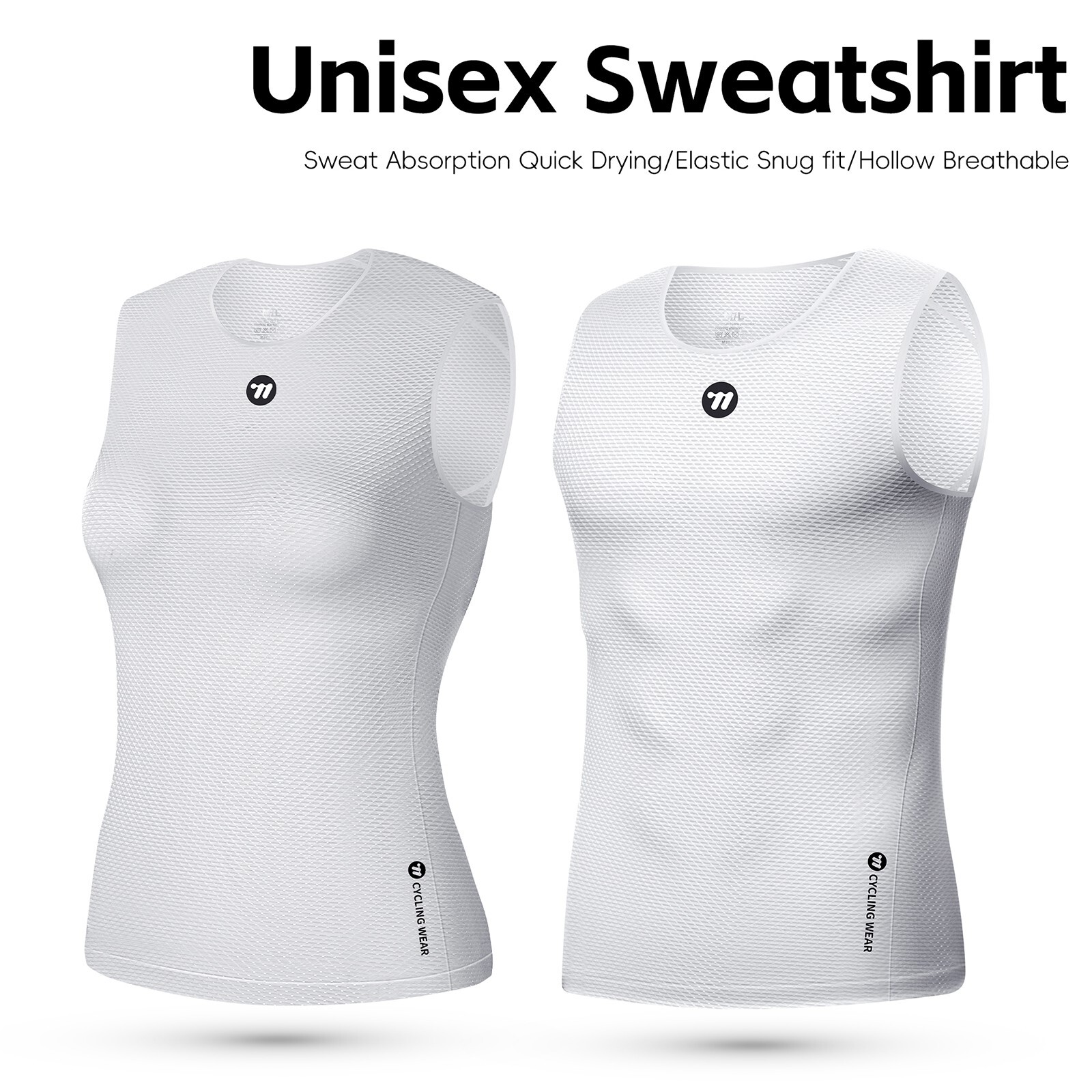 WEST BIKING Men Cycling Base Layer Vest Summer Ride Sleeveless Top Jersey Sport