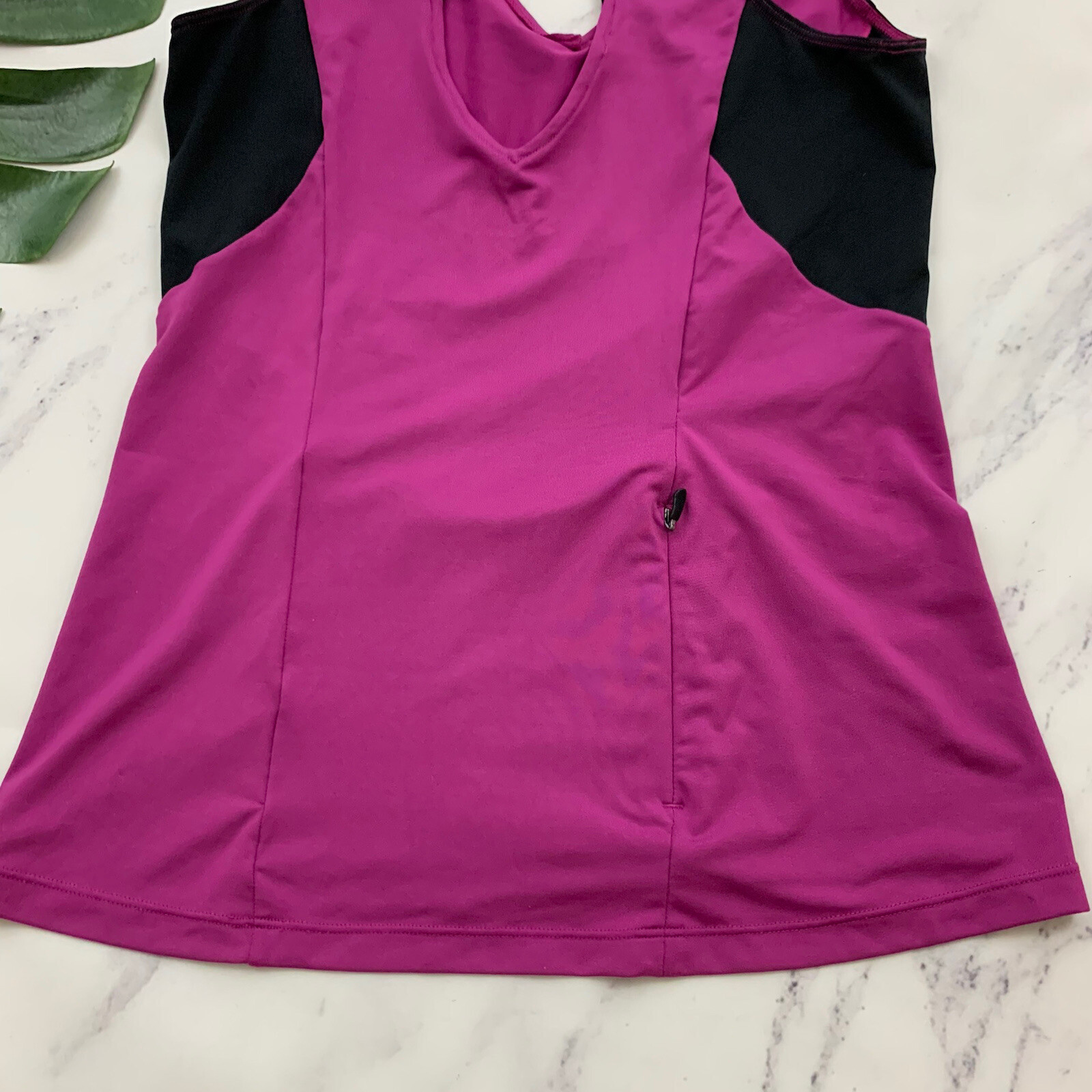 Sugoi Womens Cycling Jersey Size S Dark Purple Black Mesh Trim Sleeveless