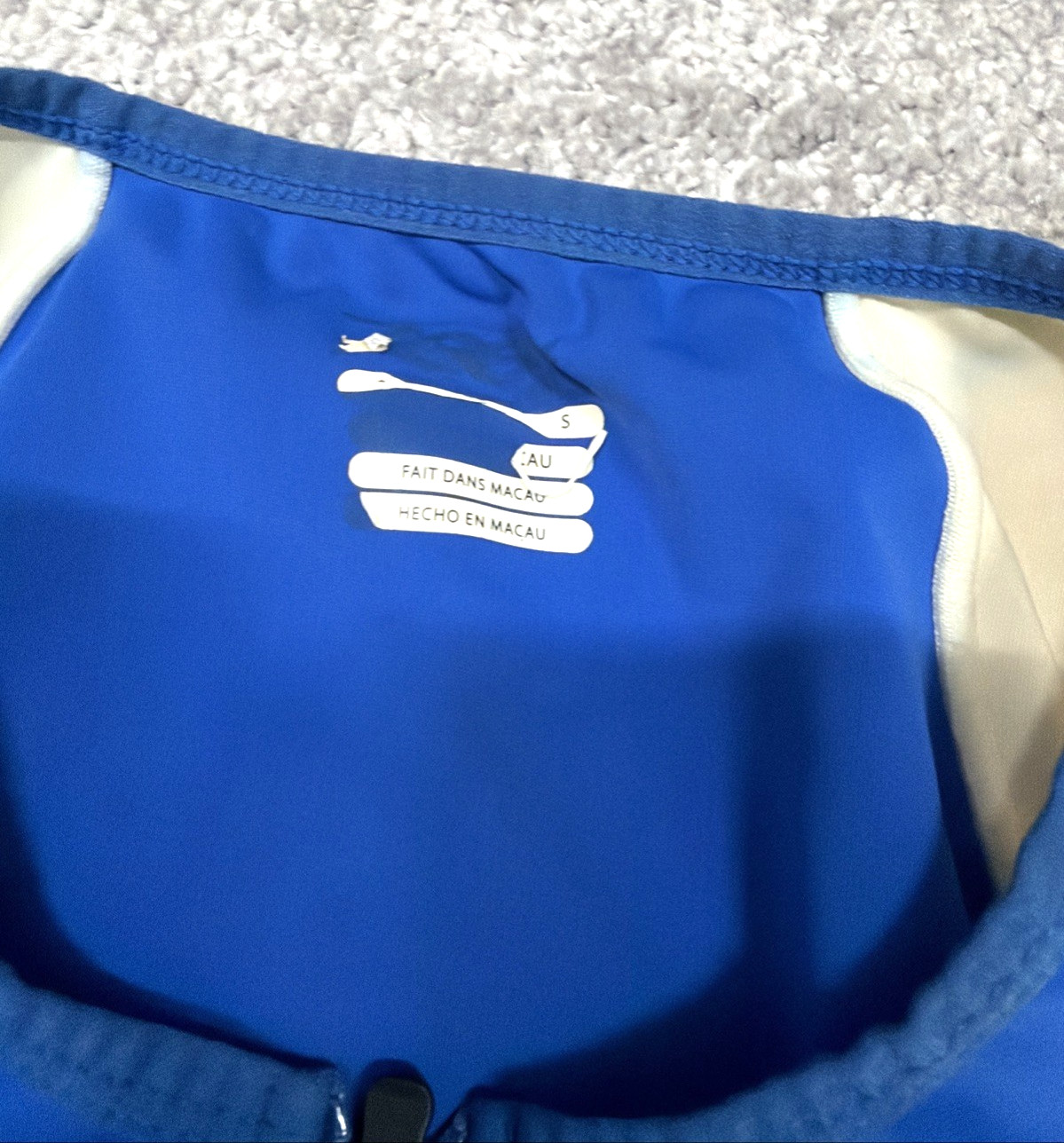 Zoot Triathlon Men’s Size Small Race Sleeveless Top Jersey Back Pockets Blue