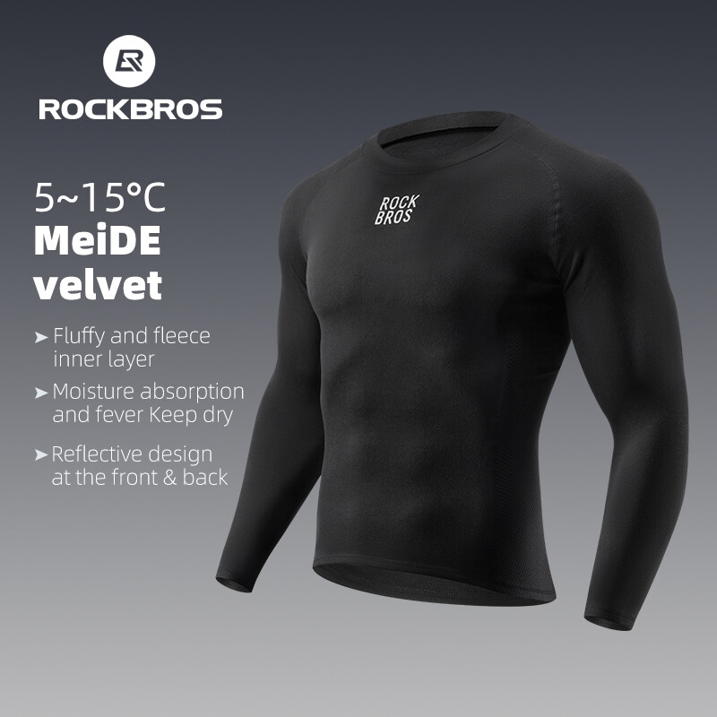 ROCKBROS Cycling Suit Autumn Long Sleeved Underwear For Warmth and Slimming