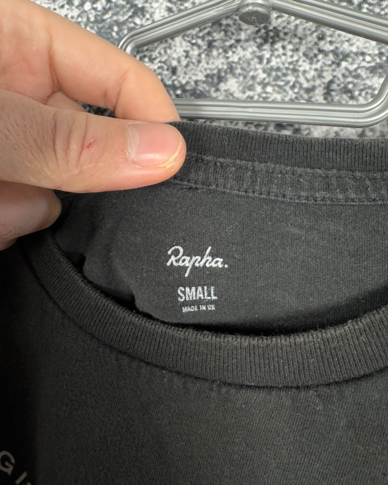 Men’s Rapha Cycling Short Sleeve T-Shirt Feel What’s Real Big Print Size S