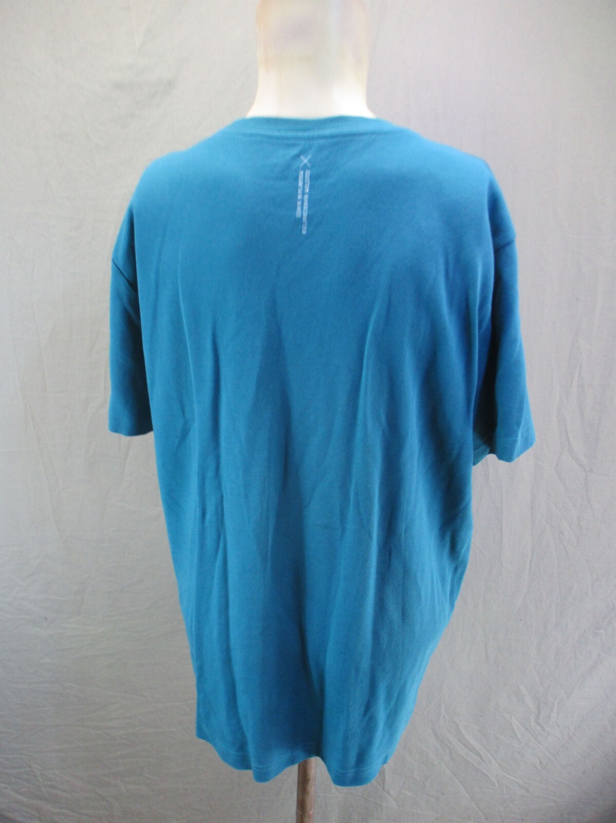 PROPAIN Size L Womens Blue 100% Cotton Round Neck Short Sleeve Cycling Top 029