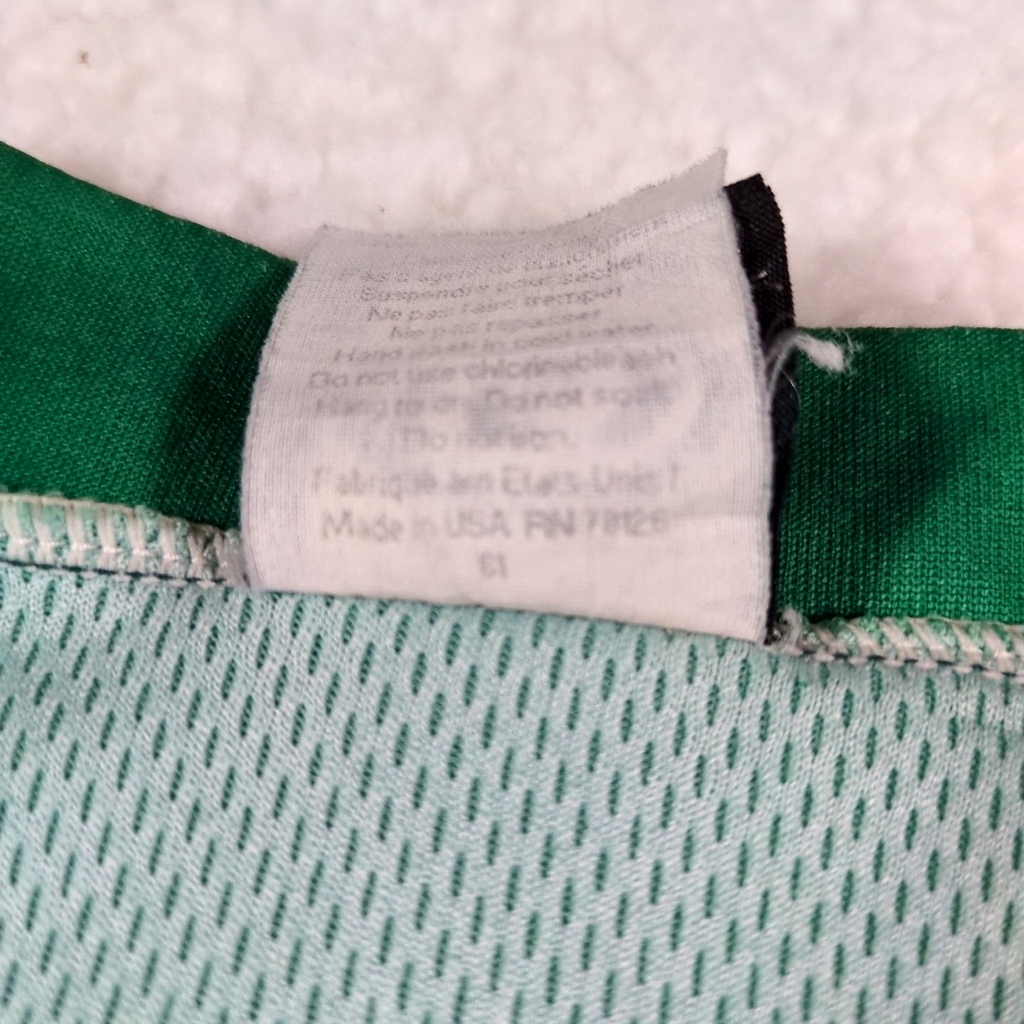 Louis Garneau Cycling Jersey Men’s Green Bike Vermont Road Map Wheel 41″ Chest