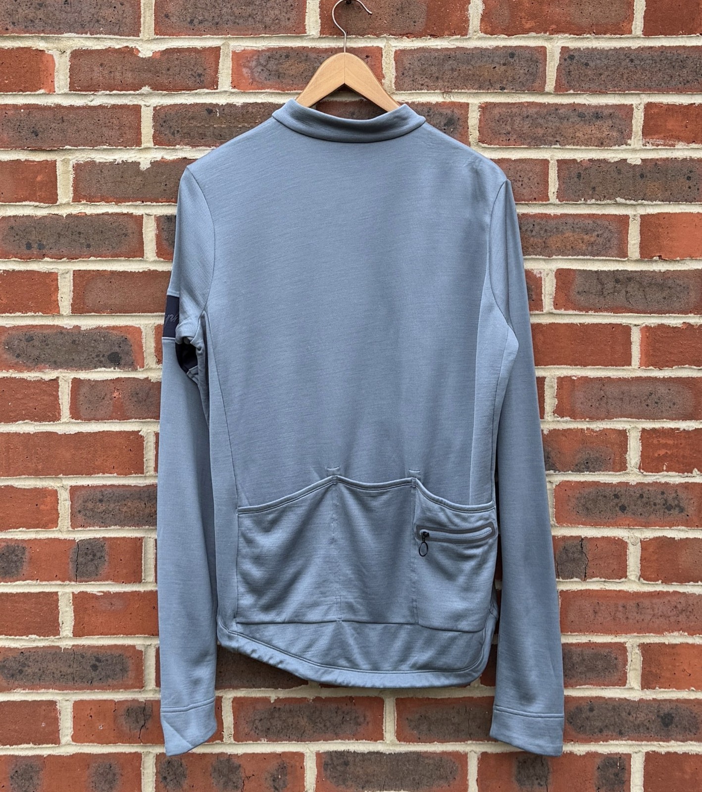 Rapha Mens Classic Long Sleeve Cycling Jersey II XL Blue slim Merino RPM190 Wool