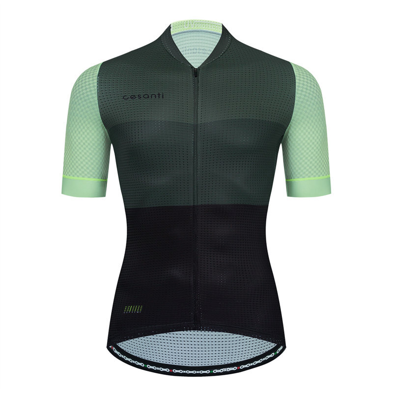 CESANTI Men Cycling Jersey Short Sleeve Non-slip Band Bike Clothing