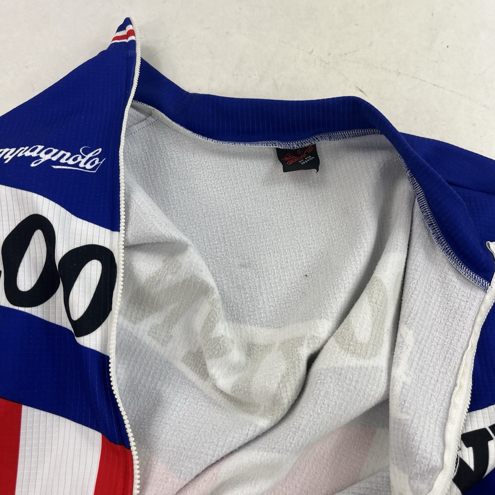 Vtg Giordana Brooklyn Campagnolo Cycling Jersey Thermal Fleece Made Italy LARGE