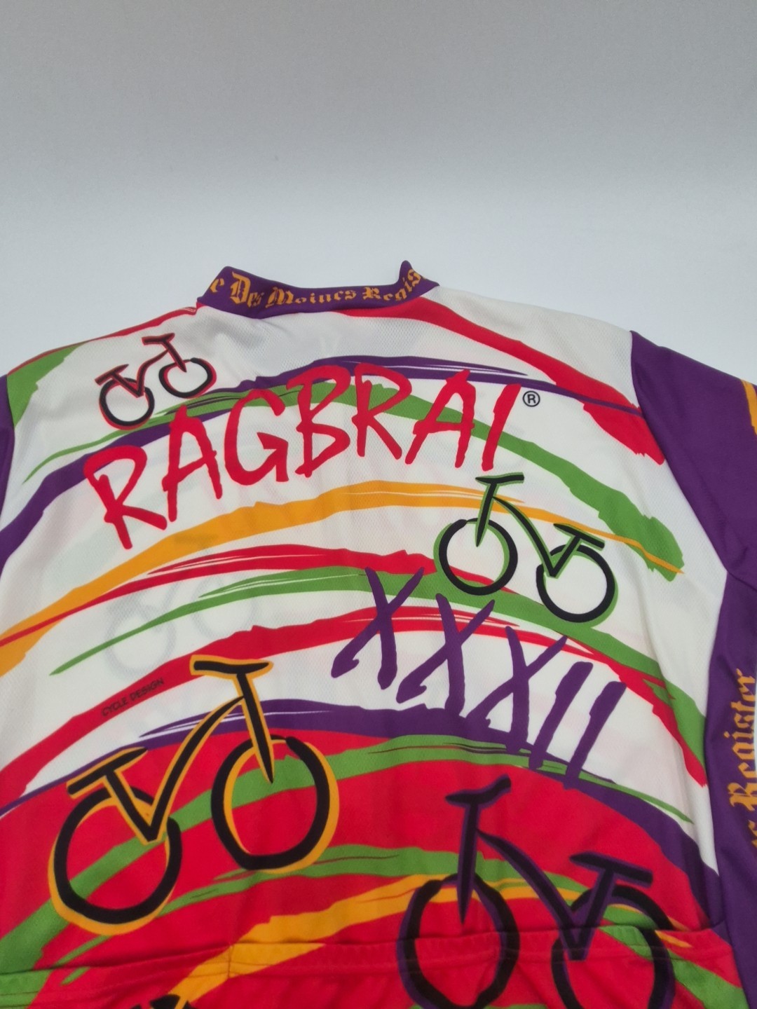 Vintage Voler 2004 RAGBRAI Iowa Cycling Jersey Men’s 3XL XXXL Back Pocket D