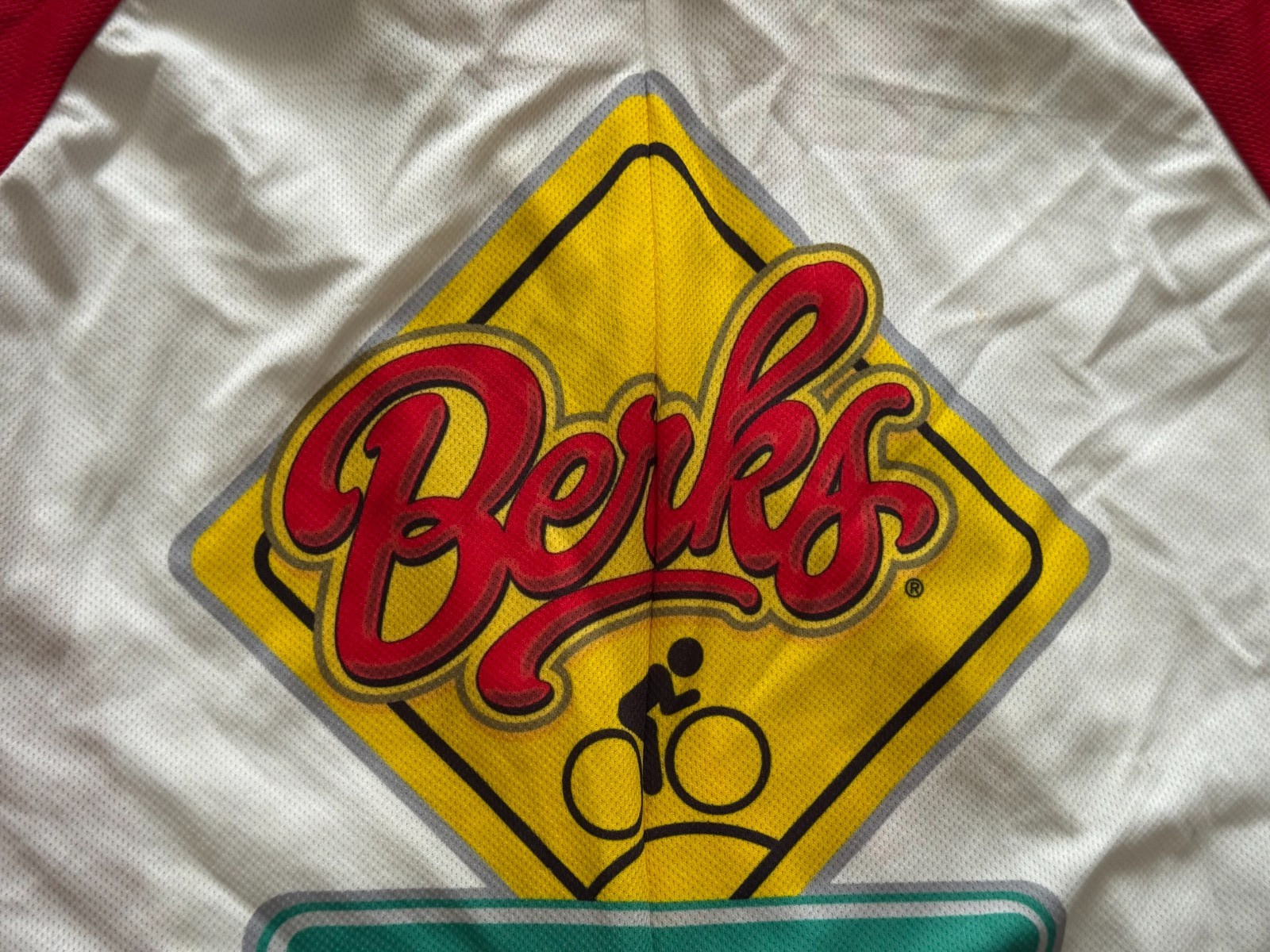 Berks Top Dog 2008 Hill Climb Red and White Cycling Jersey M