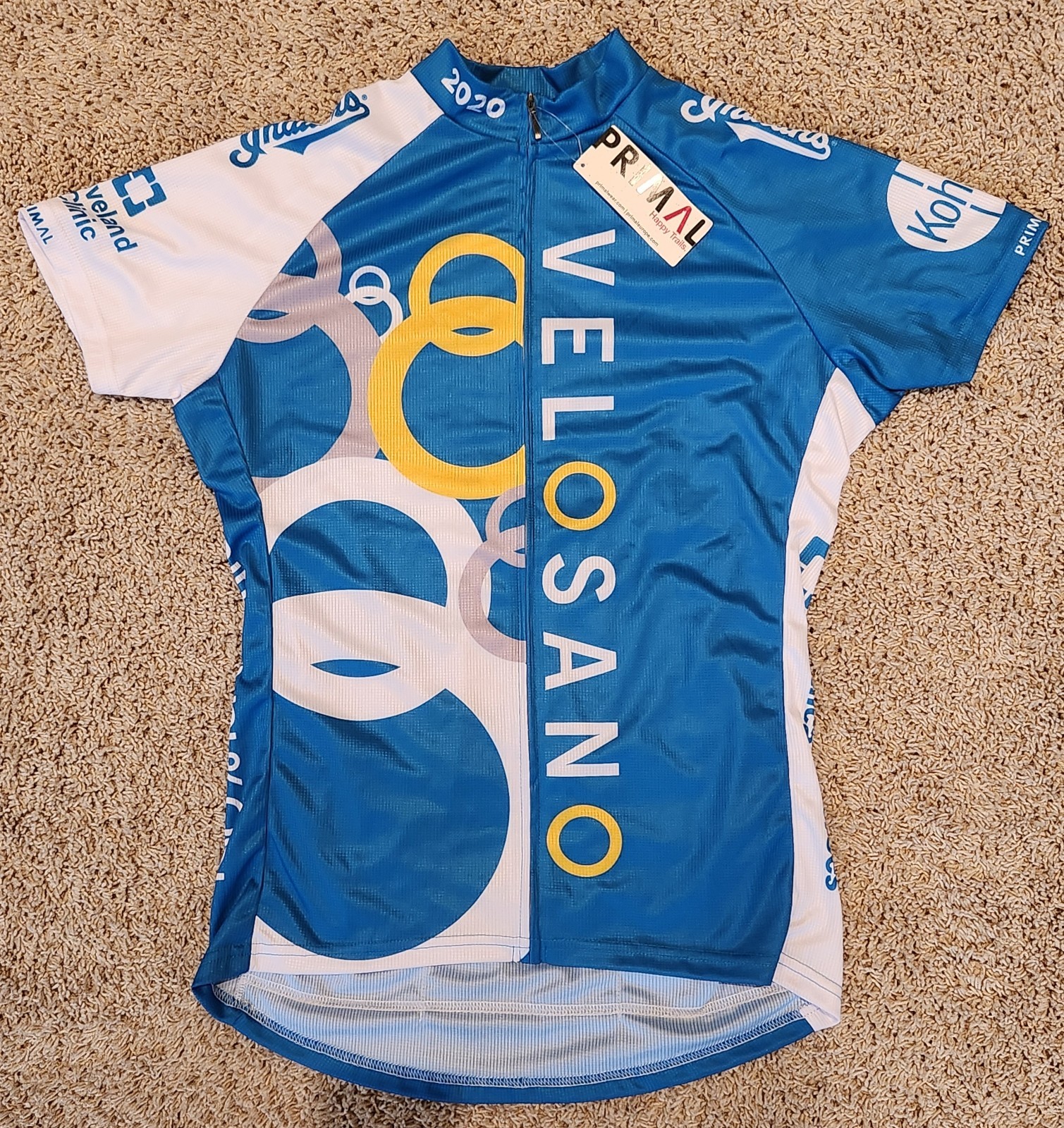 Primal Women XL VeloSano Cleveland Clinic Cycling Jersey Sport Cut Ohio NOS 2020
