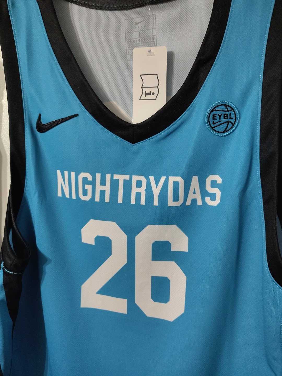 EYBL NIGHTRYDAS 26, Jersey + Shorts Mens, Large, 100% Polyester