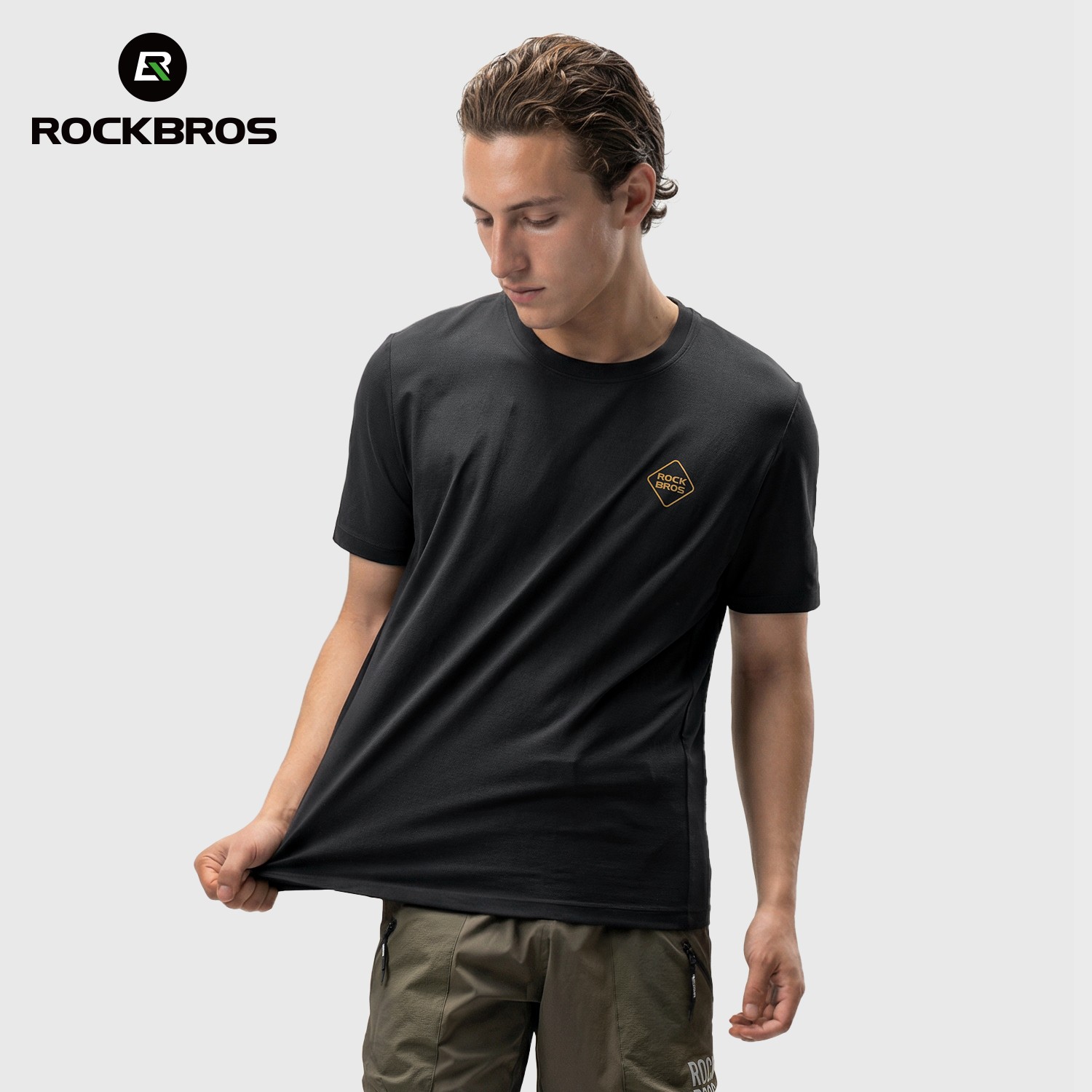 ROCKBROS Sports T-Shirt Cycling Breathable Urban Daily Wear Unisex Soft Top Tee