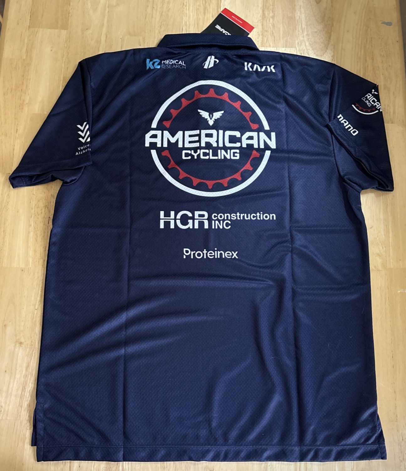 Hincapie Men’s Cycling Polo Shirt American Cycling Short Sleeve Jersey Sz MD NWT