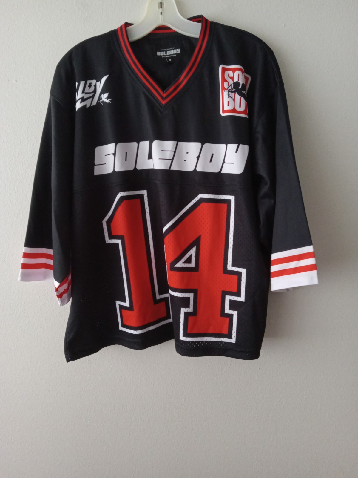 soleboy jersey (Black) Small 100% Nylon Excellent