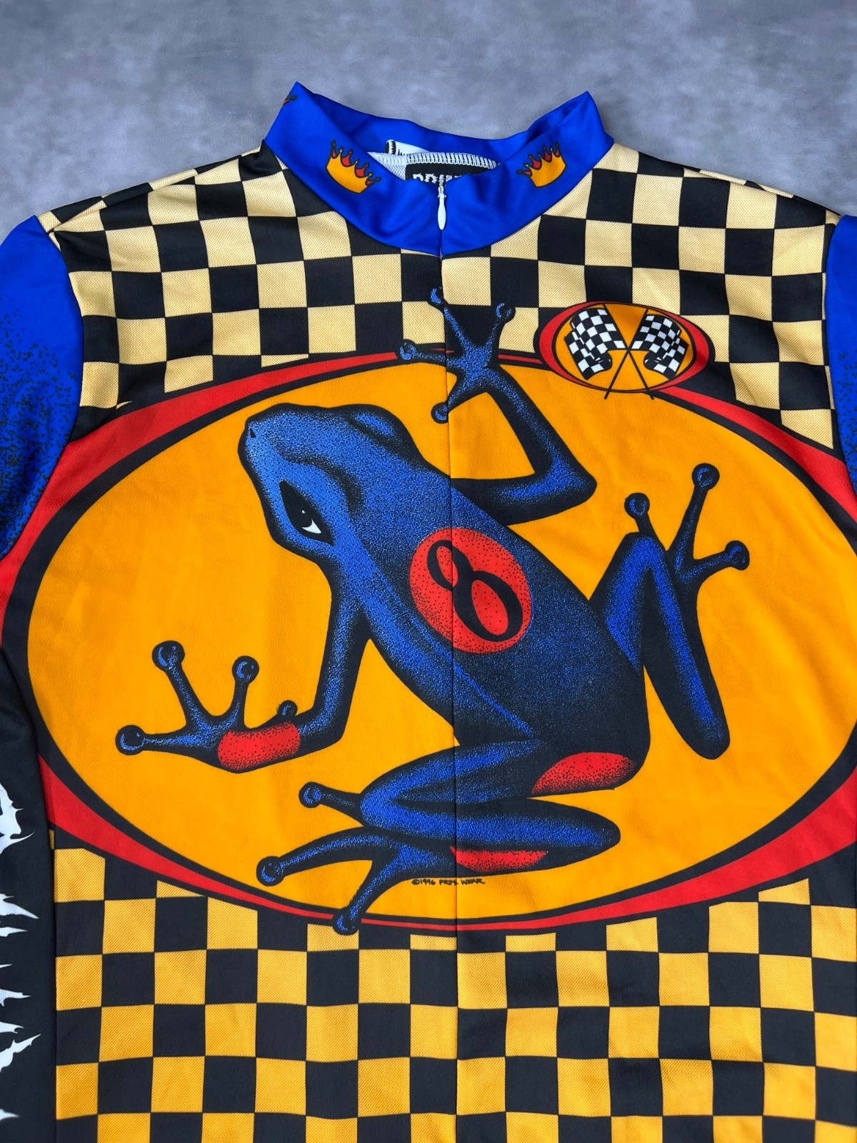 Vintage 1996 Primal Wear Poison Dart Frog #8 Cycling Jersey Techwear Retro XL