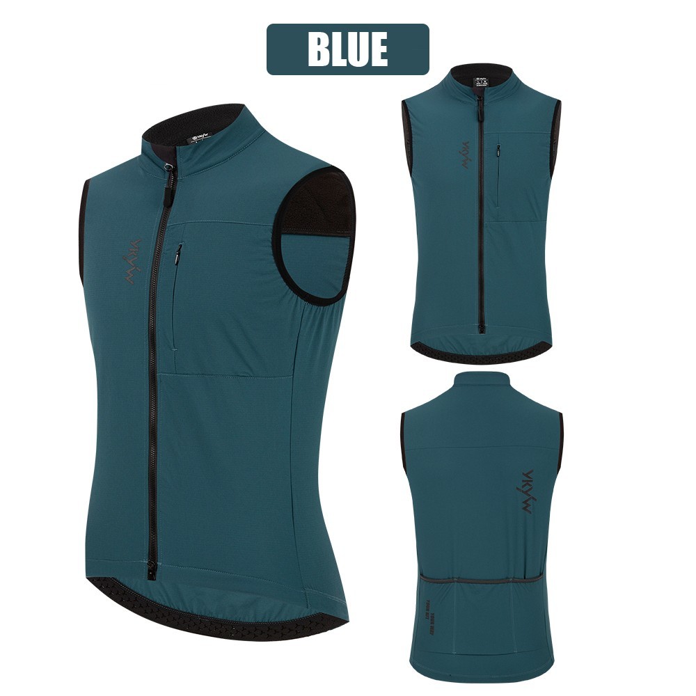 YKYWBIKE Mens Windproof Cycling Vest Thermal MTB Bike Gilet Sleeveless Jacket