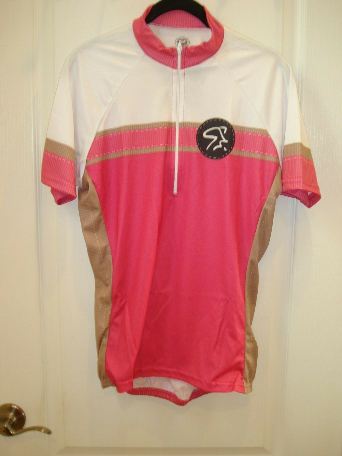 WOMENS “SPINNING” STITCH CYCLING JERSEY NWT LARGE