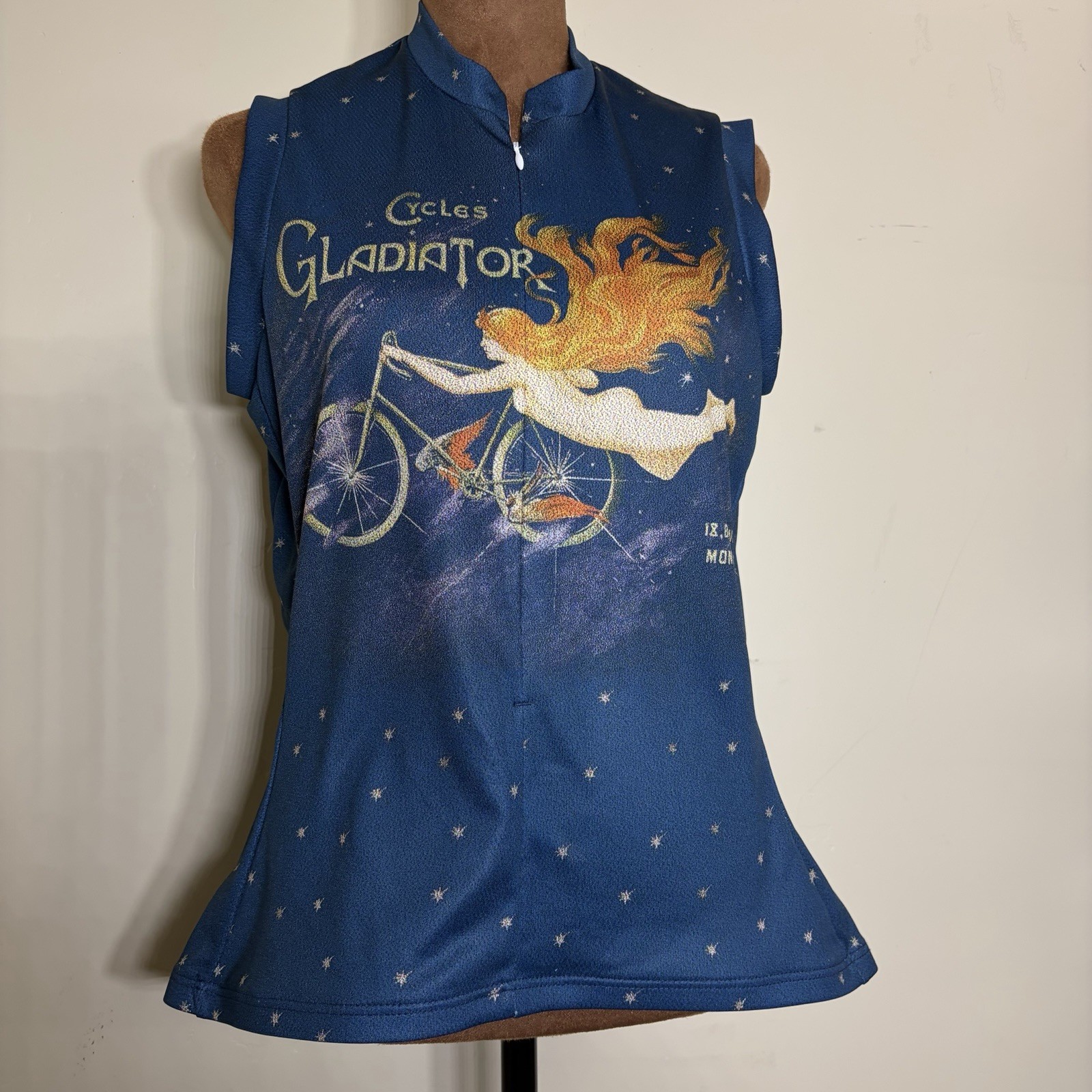 REI Women’s Gladiator Biking Jersey Blue, Large, Excellent Condition!