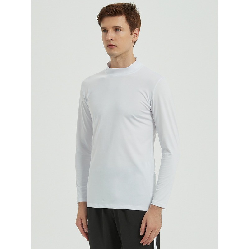 New High Neck Clothing for Men Breathable Quick Drying Highly Elastic T-Shirt