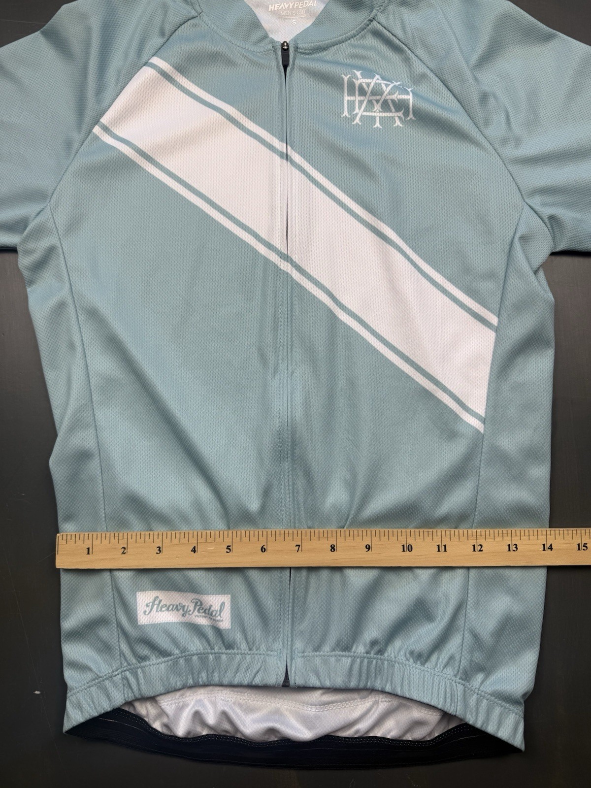 Heavy Pedal Cycling Jersey Mens Small Blue Biking Active Shirt Bike Lightweight