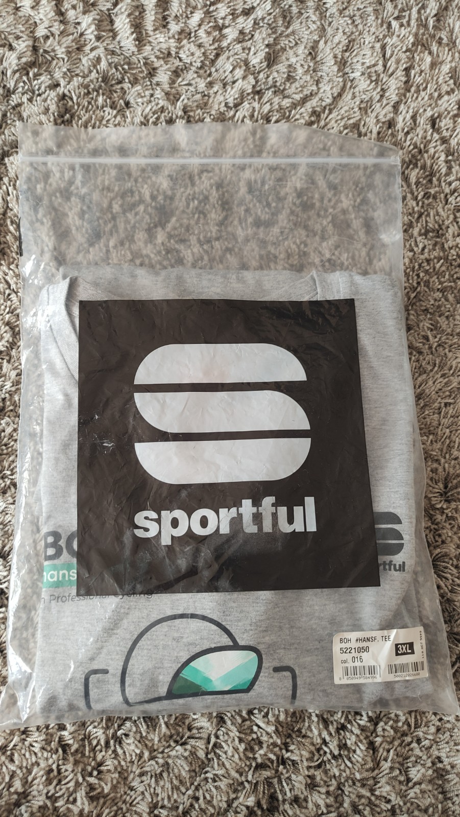 Bora Hansgrohe team Sportful Men’s Short Sleeve T-Shirt 100%Cotton Size:3XL NEW!