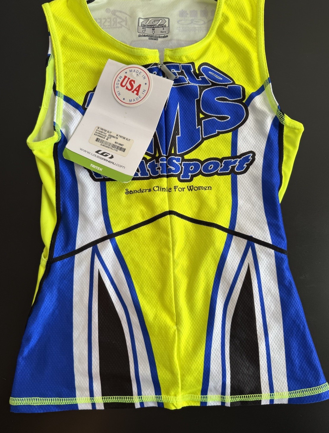 Louis Garneau Women’s XS 1/2 Zip Cycling Top Shirt Power Mesh Tritek USA Made