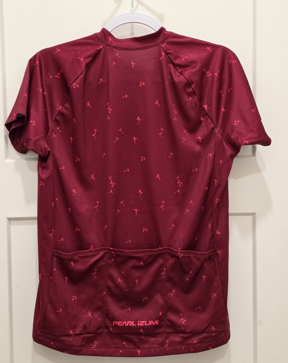 PEARL IZUMI Women’s Select Escape Short-Sleeve Hi-Lo Cycling Jersey Maroon Sz L