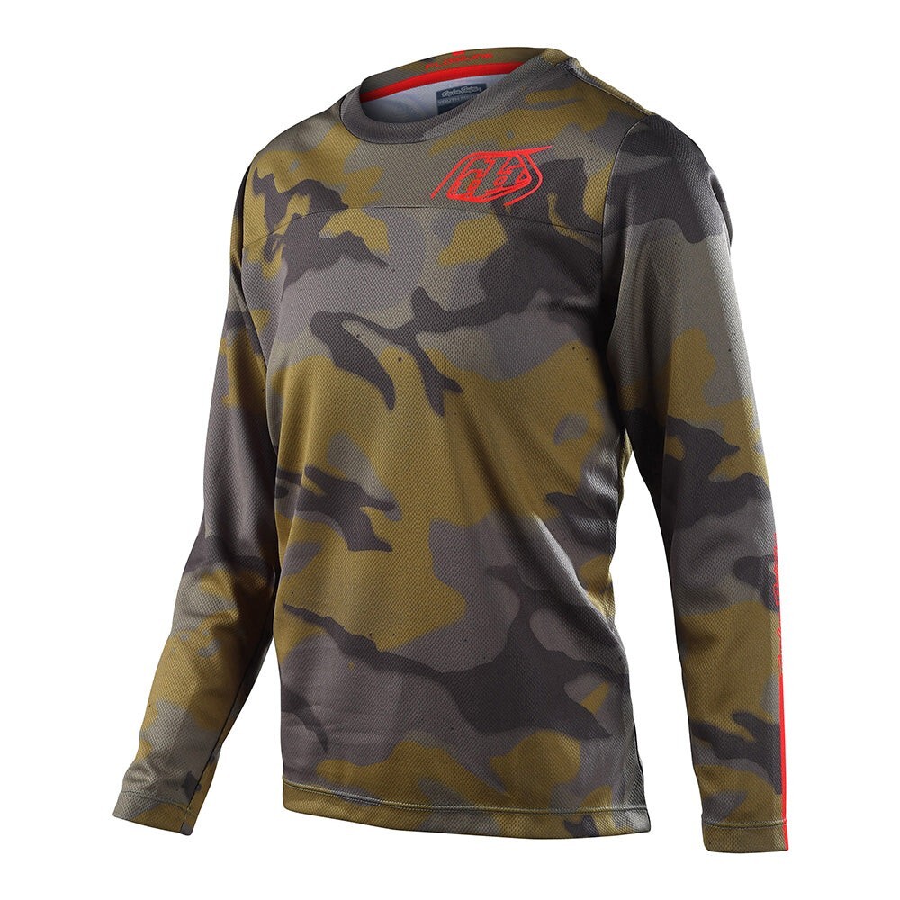 Troy Lee Designs Flowline Jersey Spray Camo Army YOUTH Medium *Was $49.00*