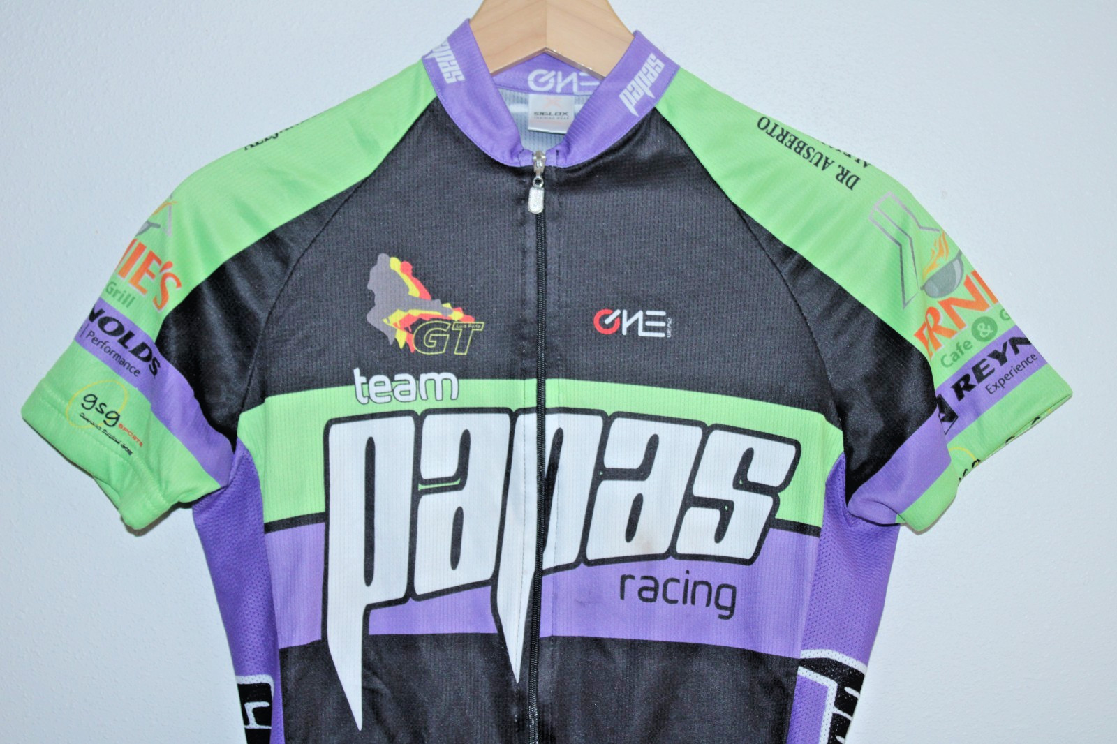 Siglox Woman’s Cycling Jersey XS Rear Pocket 36″ Chest 21/24″ T2B Zip Racing CX~