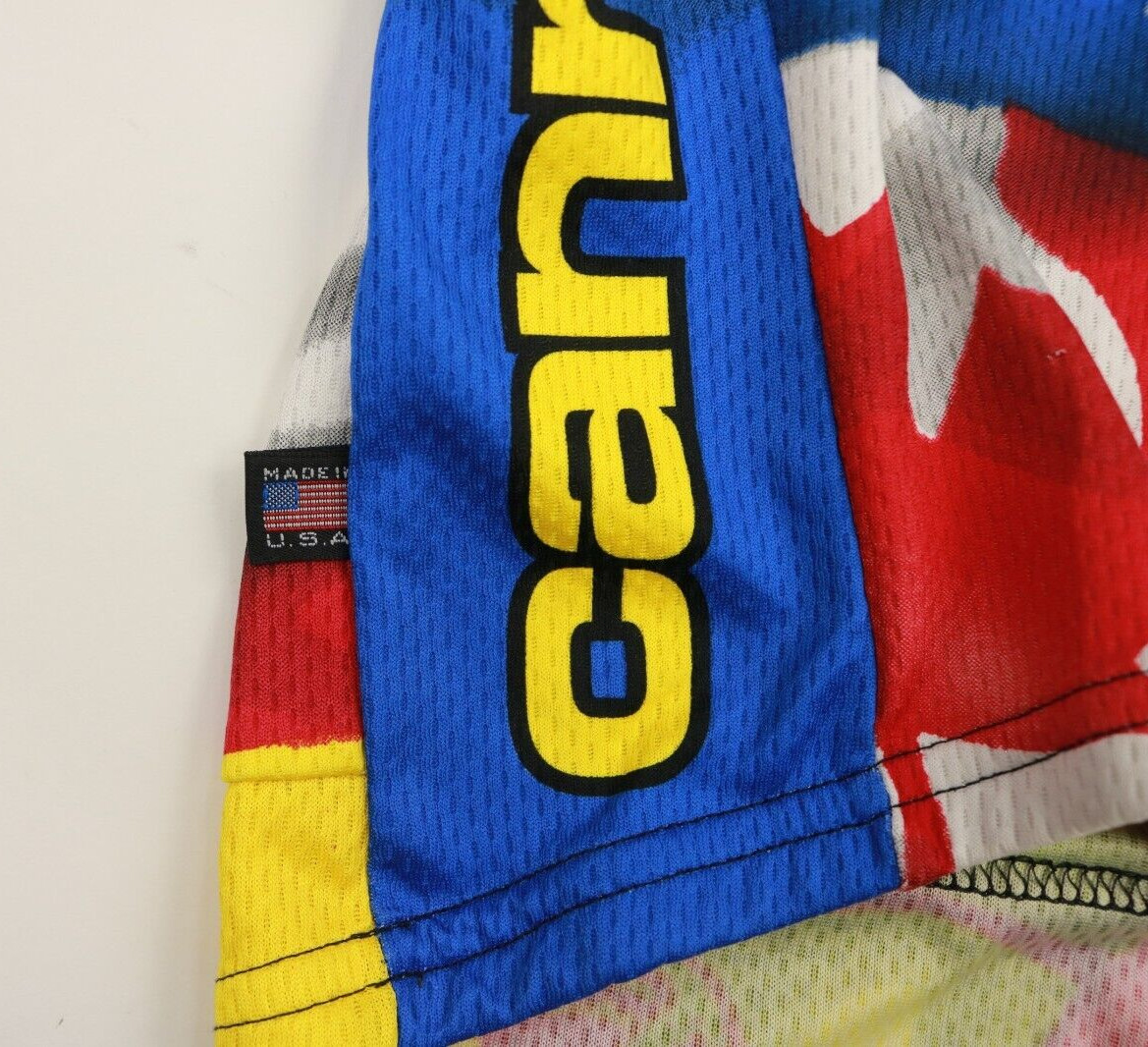 Volvo Cannondale Cycling Jersey Men’s Flag Bike Racing USA Made Vintage Medium