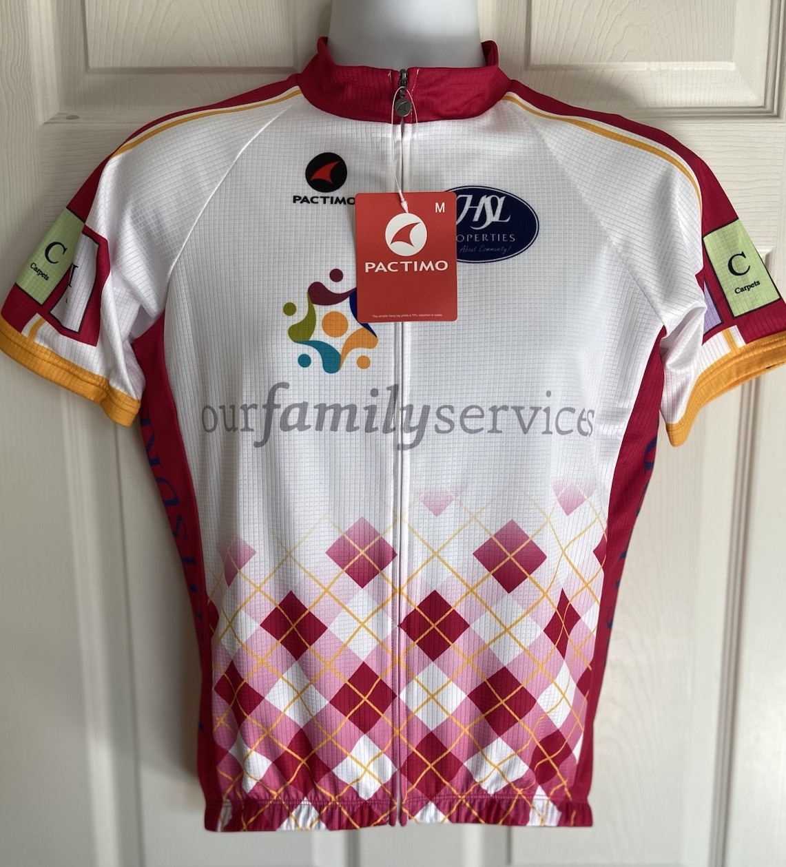 NWT Pactimo Full Zipper 3 Pocket Bicycle Cycling Jersey Shirt – Men’s Size M