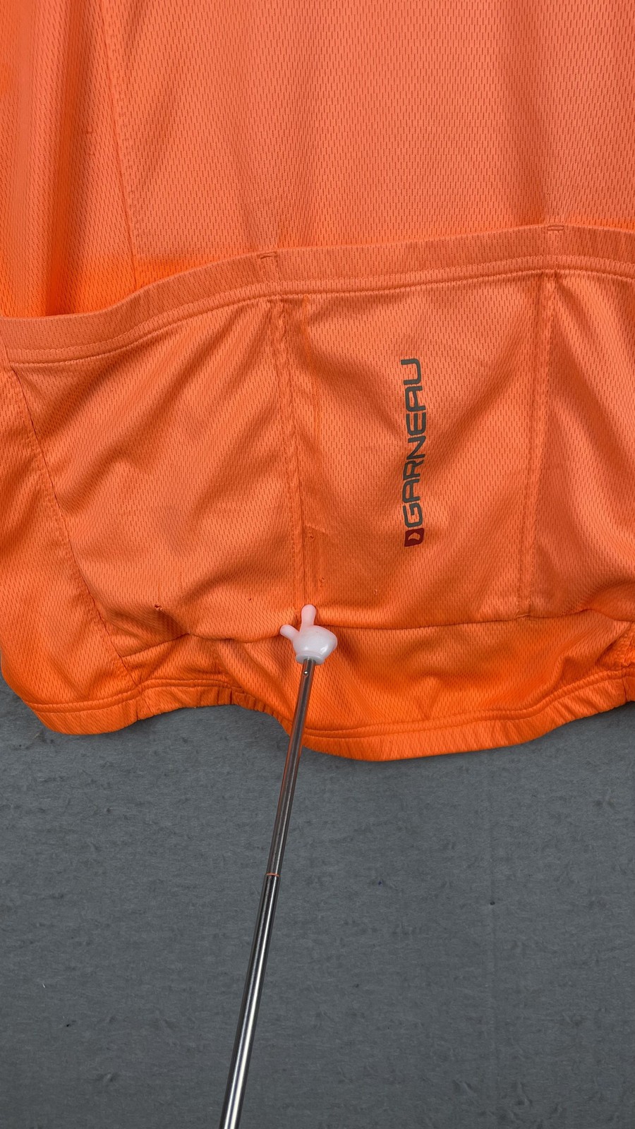 Louis Garneau Cycling Jersey Mens Large Orange 1/4 Zip Short Sleeve Bike Shirt