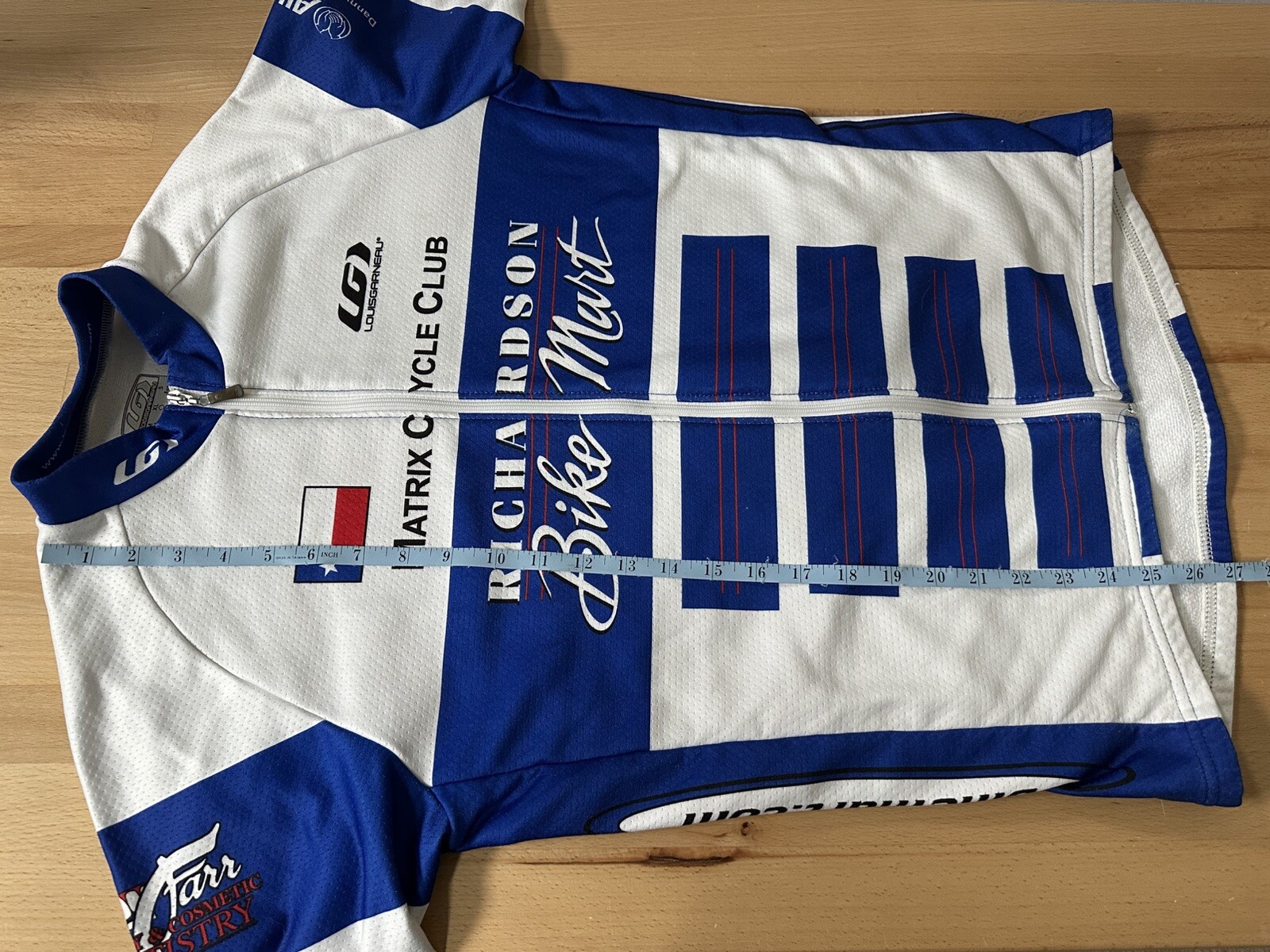 Men’s Richardson Bike Mart Louis Garneau Fleece Lined Cycling Jersey Medium USA