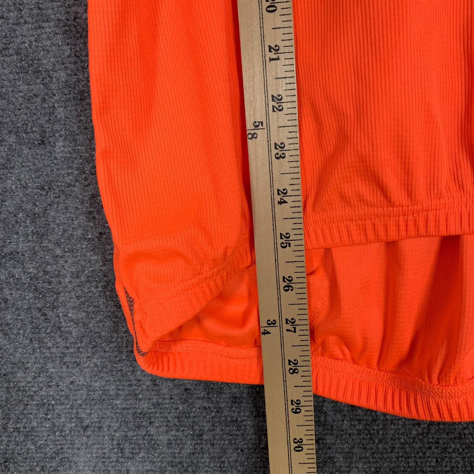 Canari Cycling Jersey Mens Medium Orange 1/4 Zip Short Sleeve Hi Vis Performance