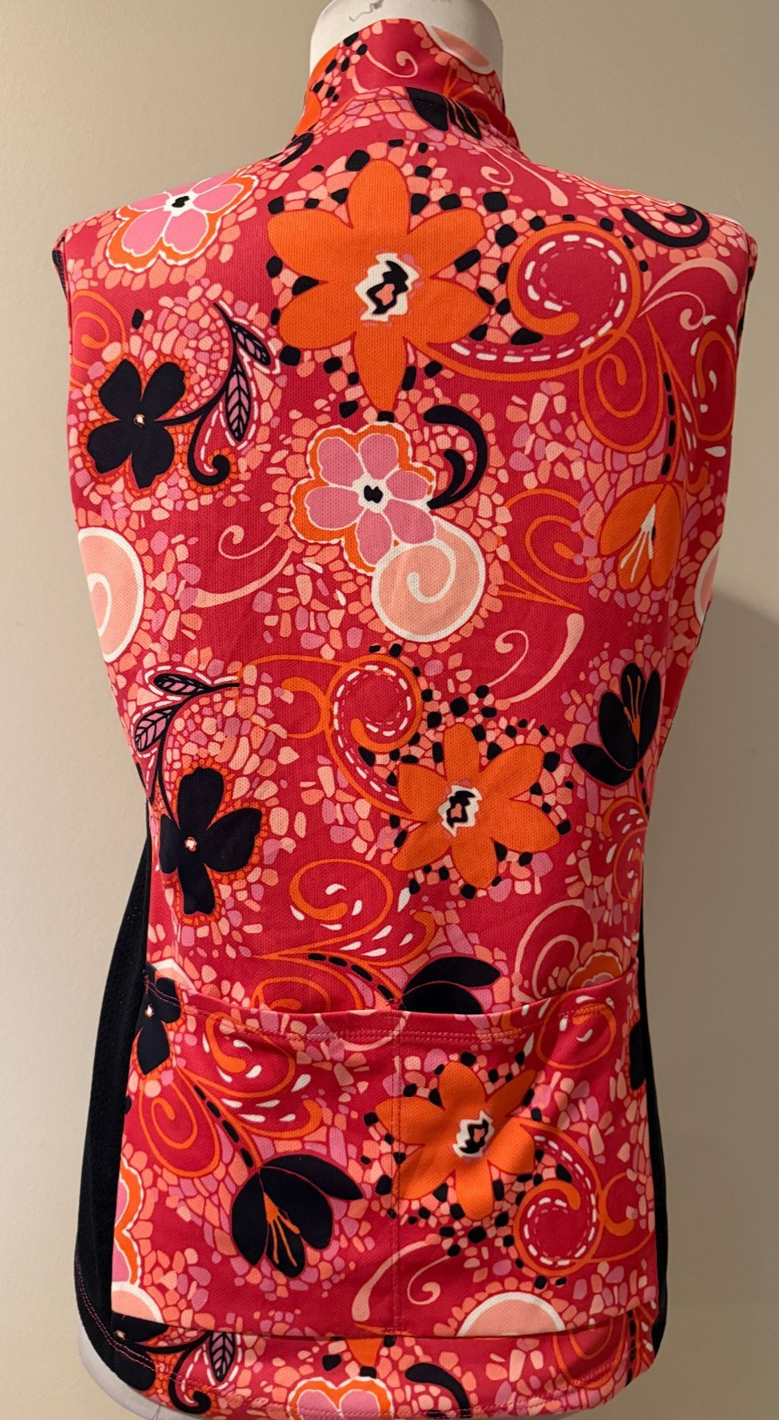 TERRY Womens Sleeveless Floral Cycling Shirt Top – Sz Large