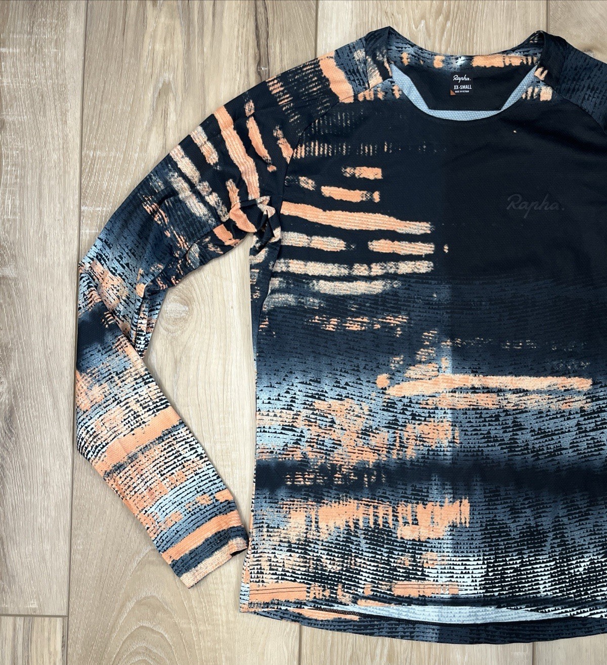Rapha Trail Long Sleeve Technical T-Shirt Mountain Bike T-Shirt Print Size XXS