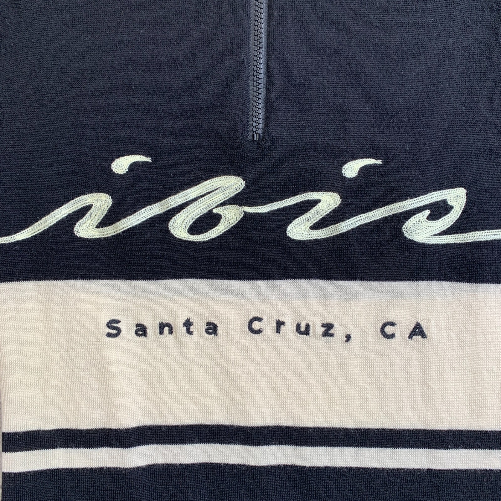 Ibis Mountain Bike Merino Wool Jersey Mens XS Blue Striped Santa Cruz READ